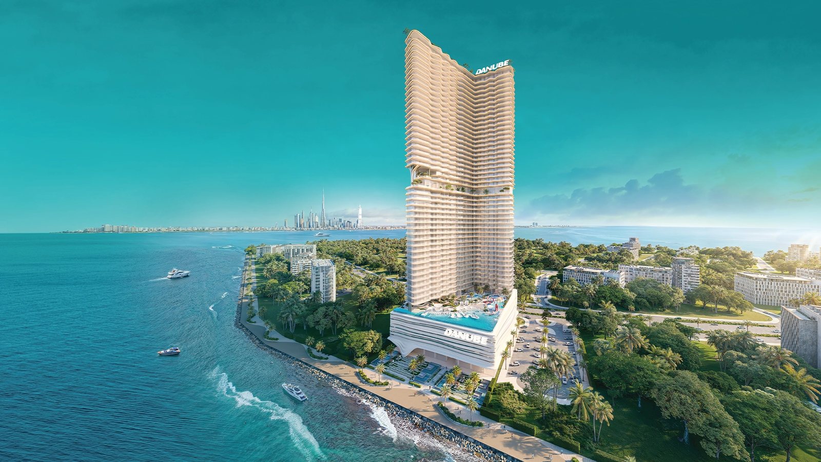 Breez by Danube in Dubai Maritime City, Dubai — official developer render